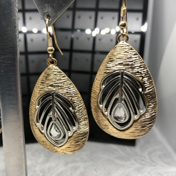 Bundle lot 2 boho style statement earrings - Picture 3 of 7